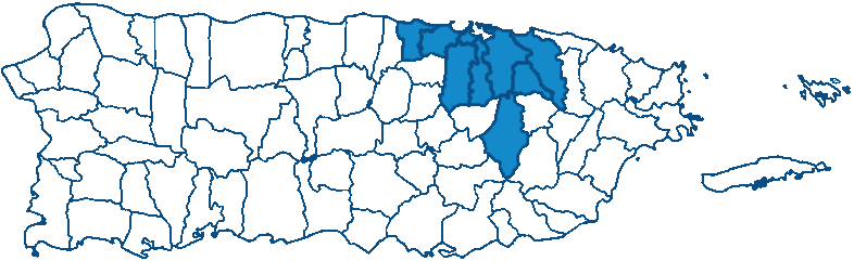 Mapa Área Metropolitana Puerto Rico